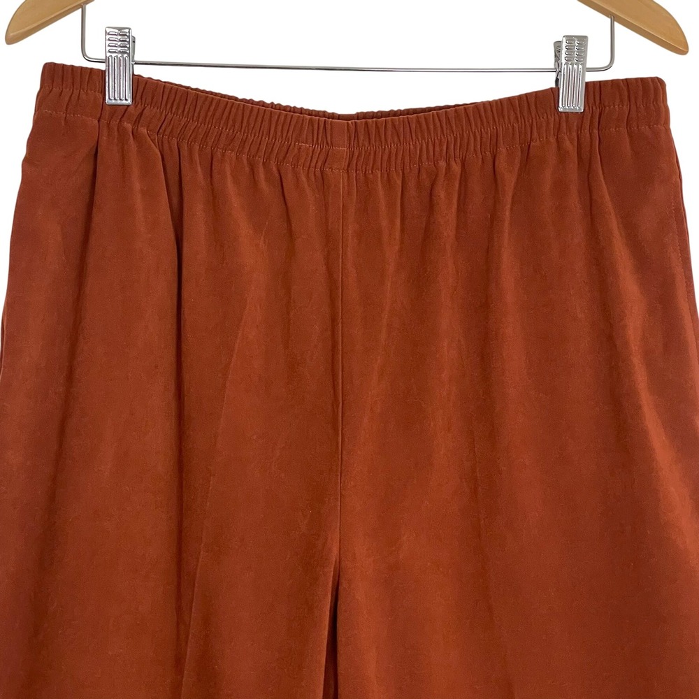VTG Bob Mackie Wearable Art L 2pc Set Rust Embroidered Jacket Pants Hong‎ Kong - Picture 10 of 16